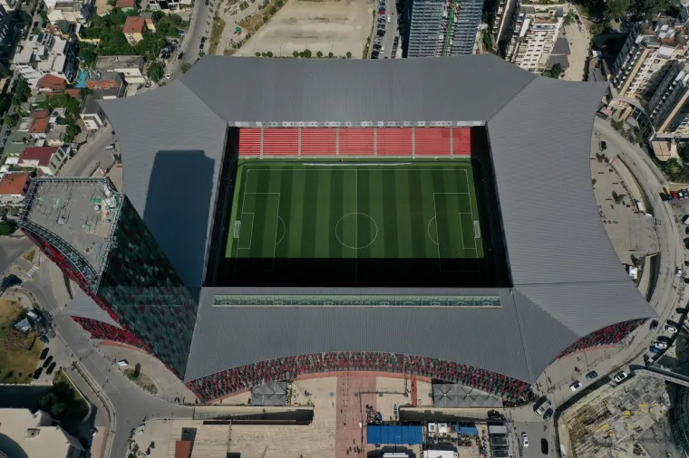 Stadion Air Albania na kojem će se odigrati finale Konferencijske lige između Rome i Feyenoorda