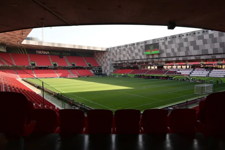Stadion Air Albania na kojem će se odigrati finale Konferencijske lige između Rome i Feyenoorda