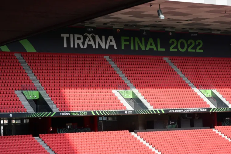 Stadion Air Albania na kojem će se odigrati finale Konferencijske lige između Rome i Feyenoorda
