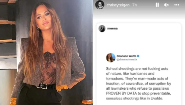 Na jaču kontrolu oružja pozvala je i manekenka Chrissy Teigen, koja je pucanjavu po školama izjednačila s prirodnim nedaćama poput uragana ili tornada.