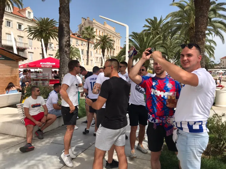 Prekrasna atmosfera u Splitu uoči finala Kupa