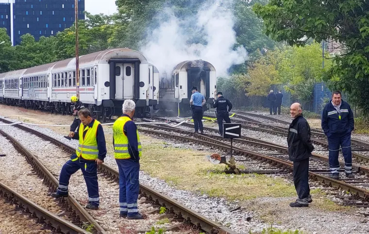 Požar na Glavnom kolodvoru
