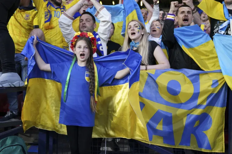 Atmosfera na utakmici Ukrajine i &Scaron;kotske