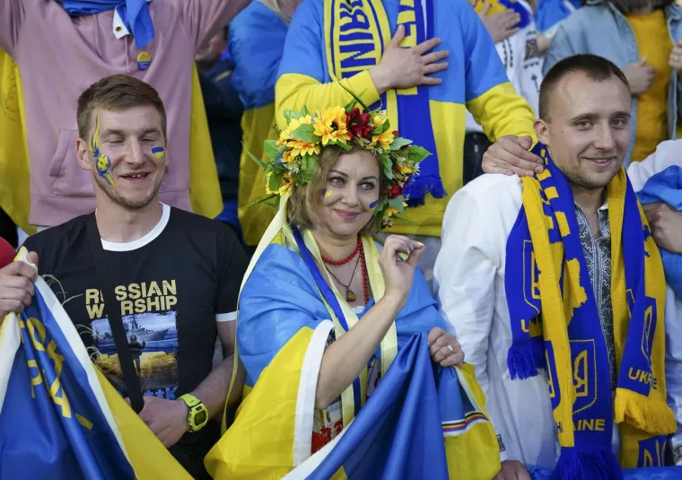 Atmosfera na utakmici Ukrajine i &Scaron;kotske