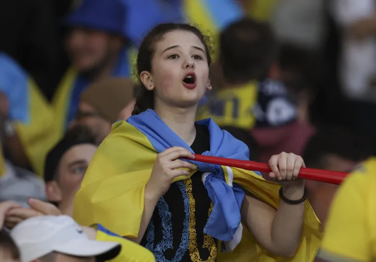 Atmosfera na utakmici Ukrajine i &Scaron;kotske