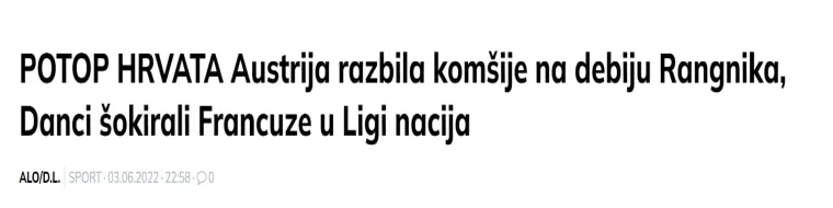 Težak poraz Hrvatske odjeknuo u regiji: Evo kako srpski mediji komentiraju debakl protiv Austrije