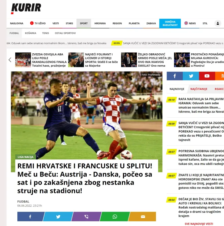 Portali iz regije raspisali se o spektaklu na Poljudu: 'Komšije nam pokazale kako se bodri reprezentacija'