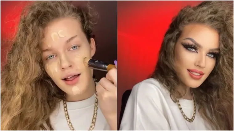 Iako se čini da Valeria u svojim videima često koristi filtre, ljudi još uvijek ne mogu vjerovati koju razliku može napraviti šminka za usne i oči.