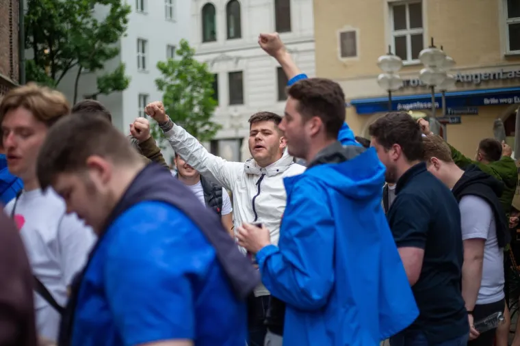 Engleski navijači u Munchenu 