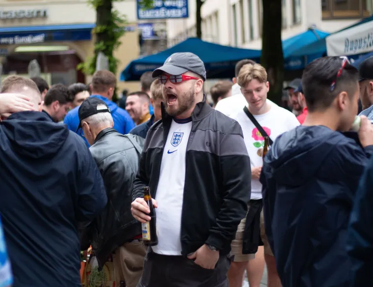 Engleski navijači u Munchenu
