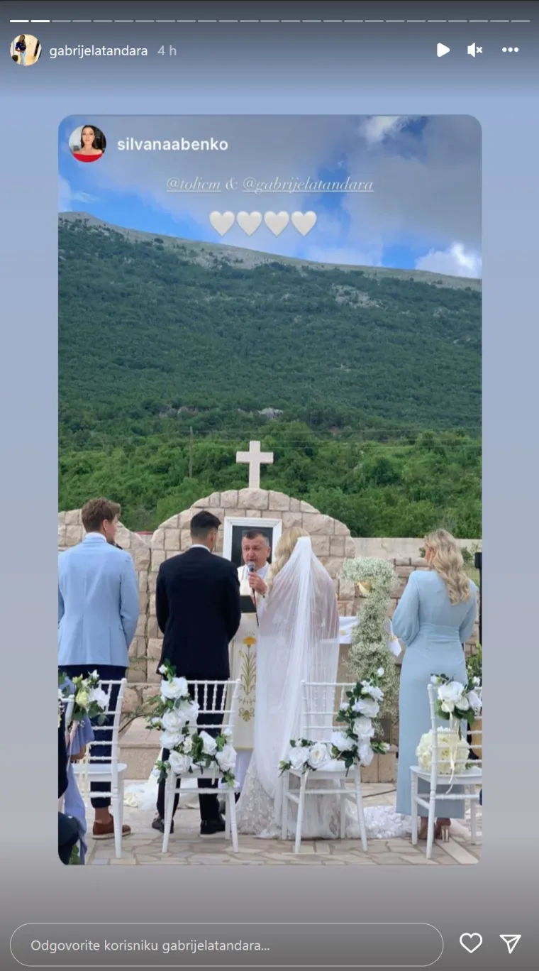 Nogometaš Marko Tolić oženio najljepšu hrvatsku WAGS-icu: Gabrijela Tandara sve je očarala u raskošnoj vjenčanici