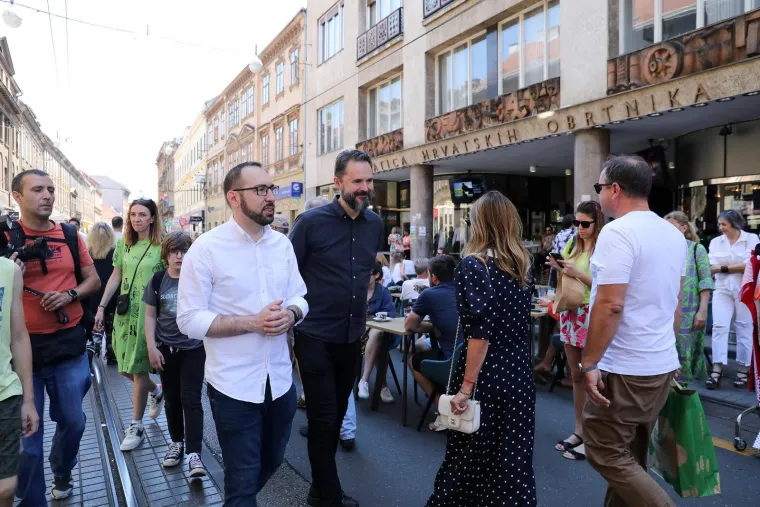 I zagrebački gradonačelnik Tomislav Tomašević prošetao je u nedjelju Ilicom