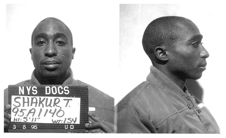 U veljači 1995. Tupac je osuđen na između jedne i pol i četiri i pol godine zatvora zbog seksualnog zlostavljanja obožavateljice. Slučaj se odnosio na incident koji se dogodio u Tupacovom apartmanu u njujorškom hotelu Parker Meridien u studenom 1993. godine. Tupac je ustvrdio da djevojku nije silovao.
Dok je Tupac bio u zatvoru zbog optužbi za silovanje, posjetio ga je Suge Knight, ozloglašeni šef izdavačke kuće Death Row records. Knight je ponudio da plati jamčevinu od 1,3 milijuna dolara. Uvjet je bio da se Tupac prijavi u Death Row. Tupac je uredno potpisao. Pušten je iz visoko-sigurne ustanove Dannemora u New Yorku u listopadu 1995. godine.