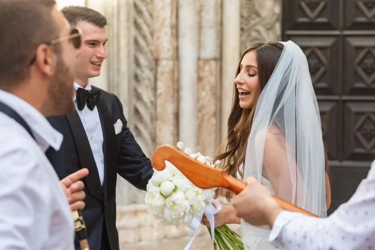 Dominik i Helena uplovili u bračnu luku: Uz mladence, u prvom planu bila je i moderna Livakovićeva mama