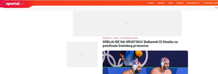 Pobjeda Barakuda odjeknula srpskim portalima, svi najavljuju vaterpolo klasik, evo kad igraju Hrvatska i Srbija