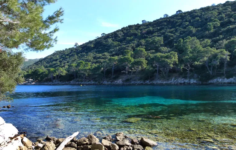 Neke od najpopularnijih plaža su šljunčana plaža Dragovoda, plaža „Pod Mrčaru“, Konopljica, Barje, Portić. Plaži Perna je moguće doći samo s mora, a jedna od ljepših plaža je plaža Korita koja se nalazi 1 km od naselja Zaklopatica. Do nje je moguće doći vlastitom brodicom ili pješice šumskim putem.