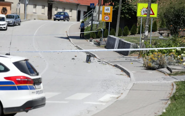 Pogledajte kako izgleda mjesto na kojem je raznesen bankomat. Do&scaron;lo je i do te&scaron;kog poku&scaron;aja ubojstva policajca