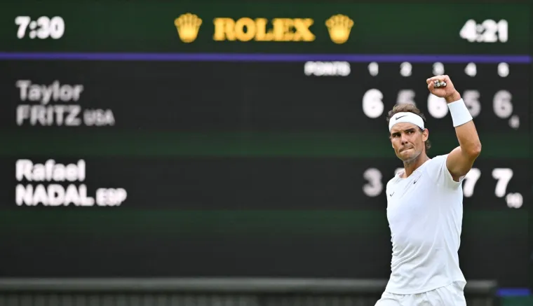 Nadal preživio šok i u dramatičnih pet setova izborio polufinale Wimbledona. Pogledajte prizore koji ostavljaju bez daha