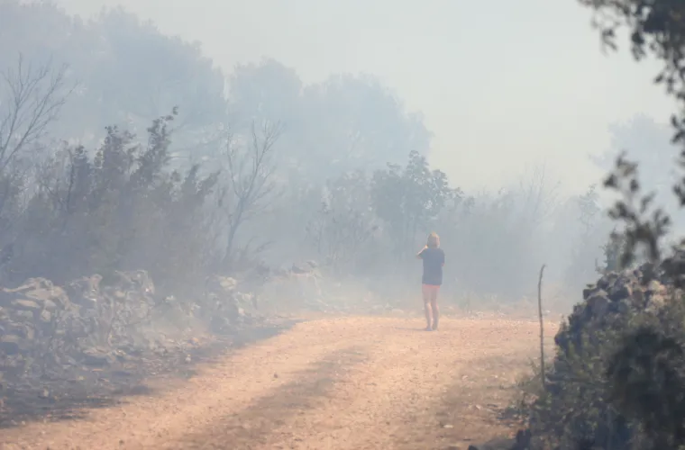 Vatrena stihija hara Dalmacijom: Sve vatrogasne snage su na terenu, vjetar otežava ga&scaron;enje