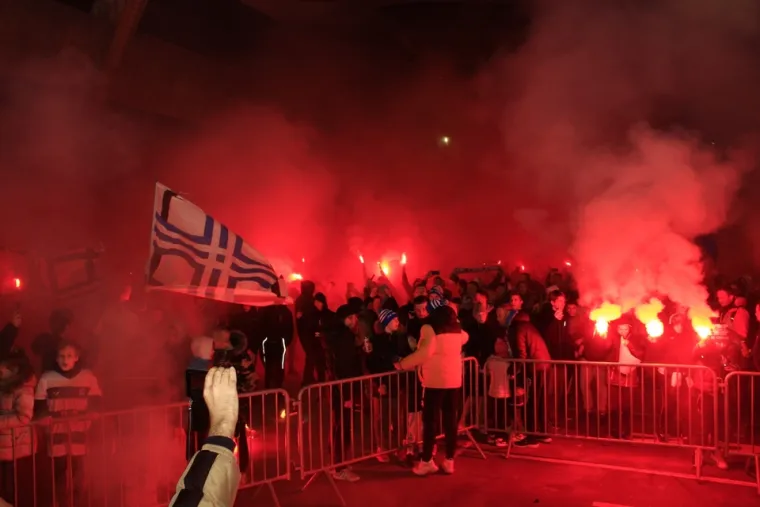 Spektakularan doček za Kristijana Lovrića u Osijeku