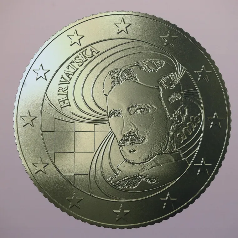 Na kovanici od 50, 20 i 10 centi je lik Nikole Tesle 