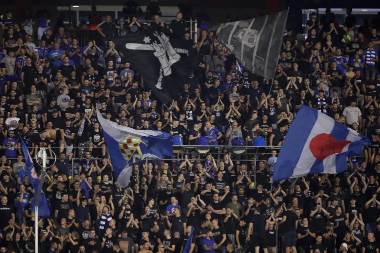 Atmosfera na utakmici Dinamo - Shkupi