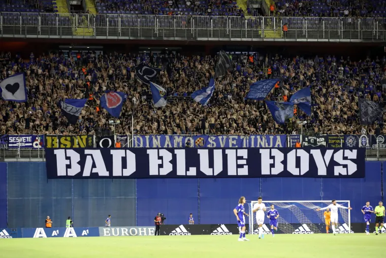 Atmosfera na utakmici Dinamo - Shkupi