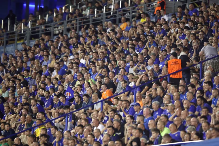 Atmosfera na utakmici Dinamo - Shkupi