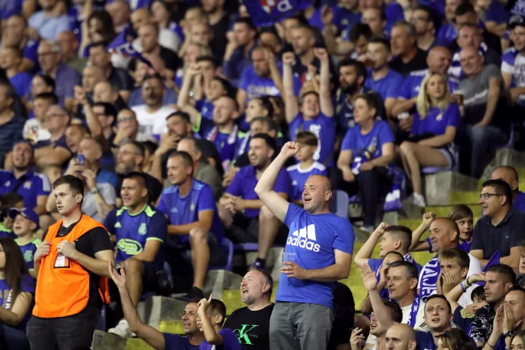 Atmosfera na utakmici Dinamo - Shkupi