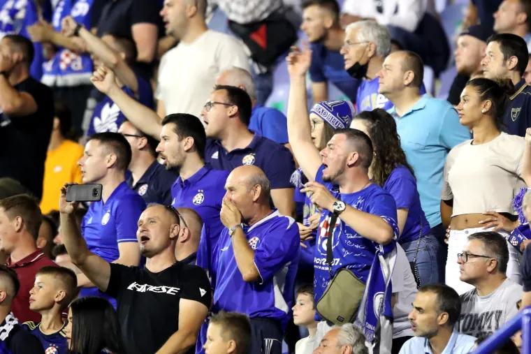 Atmosfera na utakmici Dinamo - Shkupi