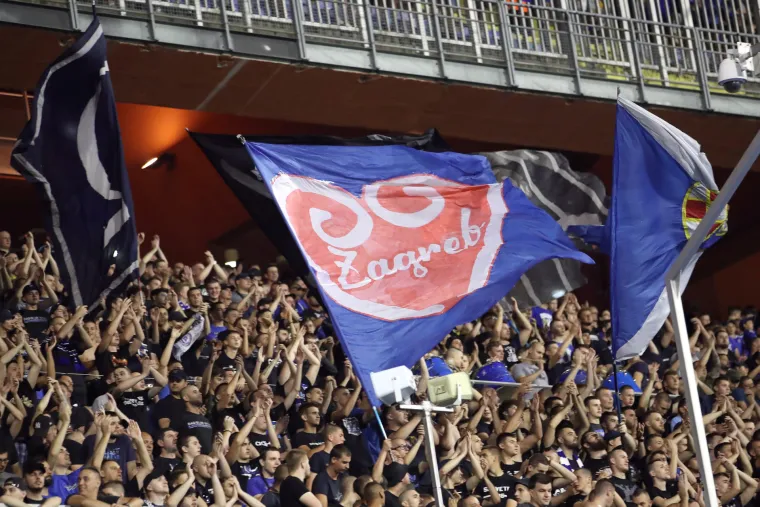 Atmosfera na utakmici Dinamo - Shkupi