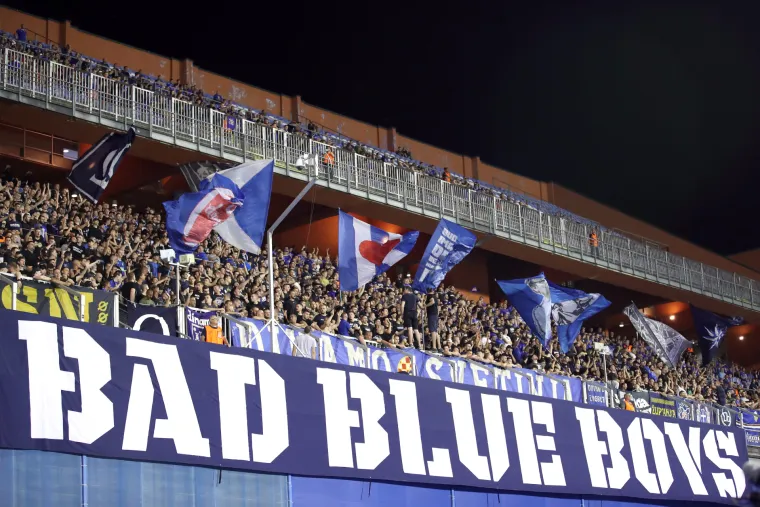 Atmosfera na utakmici Dinamo - Shkupi