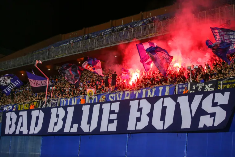 Atmosfera na utakmici Dinamo - Shkupi