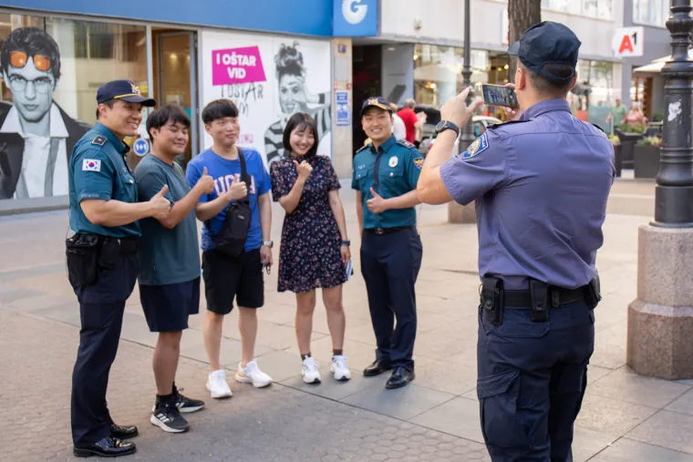 Pogledajte kako izgleda dan s korejskim policajcima u Zagrebu: Vole trenirati te popiti hrvatsko vino i pivo