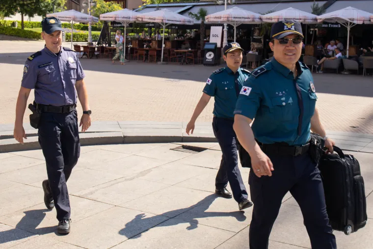 Pogledajte kako izgleda dan s korejskim policajcima u Zagrebu: Vole trenirati te popiti hrvatsko vino i pivo