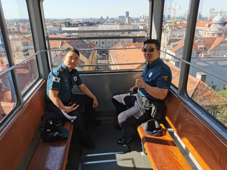 Pogledajte kako izgleda dan s korejskim policajcima u Zagrebu: Vole trenirati te popiti hrvatsko vino i pivo