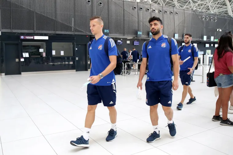 Dinamo otputovao u Skopje na uzvrat: Ozbiljna lica i puni fokus na prolaz u idući krug