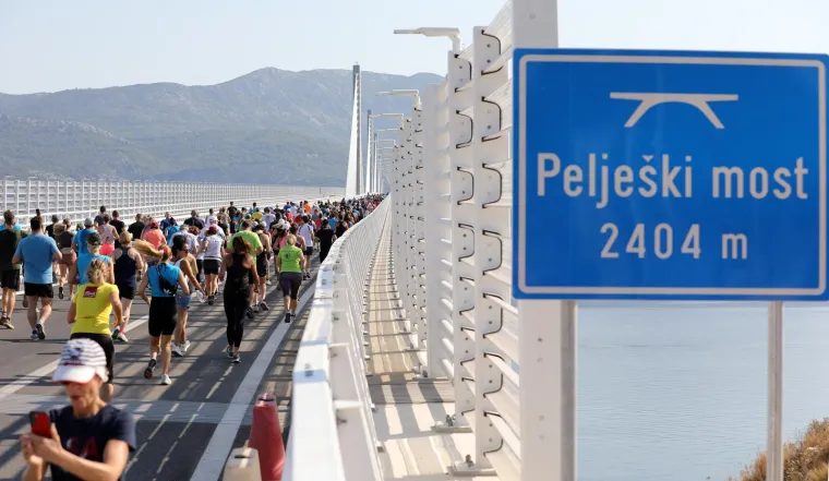 Održana prva utrka preko Pelješkog mosta, pobjednica otkrila kako je bilo: 'Ponosna sam!'