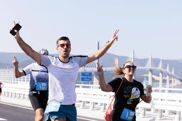 Održana prva utrka preko Pelje&scaron;kog mosta, pobjednica otkrila kako je bilo: 'Ponosna sam!'