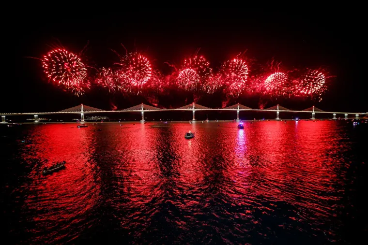 Pogledajte najljep&scaron;e prizore sa spektakularnog otvorenja Pelje&scaron;kog mosta!