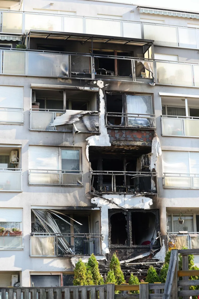 Pogledajte posljedice noćne drame u Zagrebu: Gorjela zgrada, sedam ljudi zatražilo pomoć