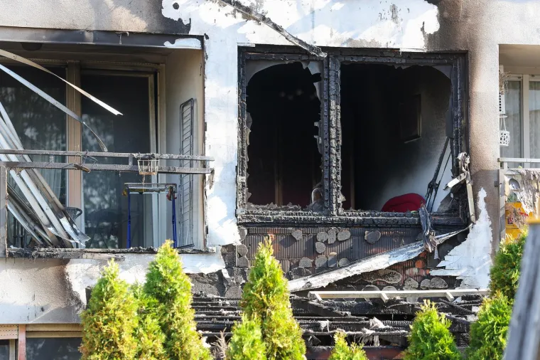 Pogledajte posljedice noćne drame u Zagrebu: Gorjela zgrada, sedam ljudi zatražilo pomoć