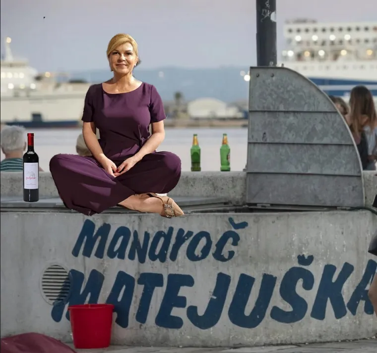 Kolindina fotka na Pelješkom mostu postala viralni hit! Pogledajte najbolje fore na račun bivše predsjednice