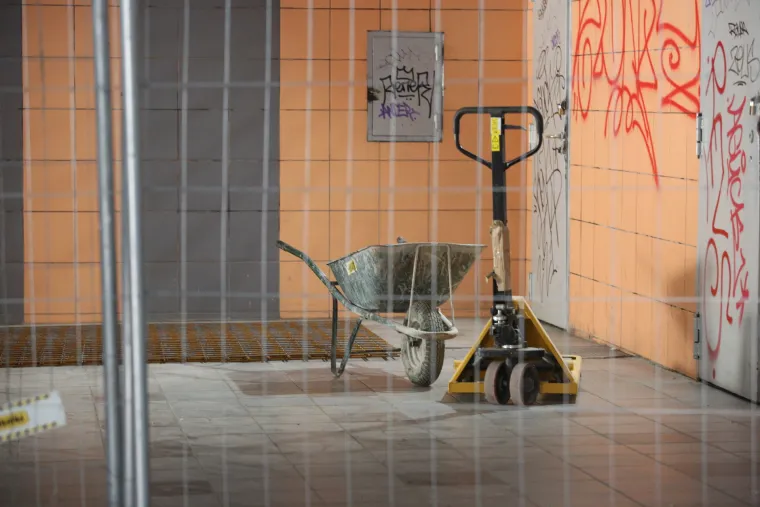 Radovi na tramvajskoj stanici Velesajam - 20.7.2022.