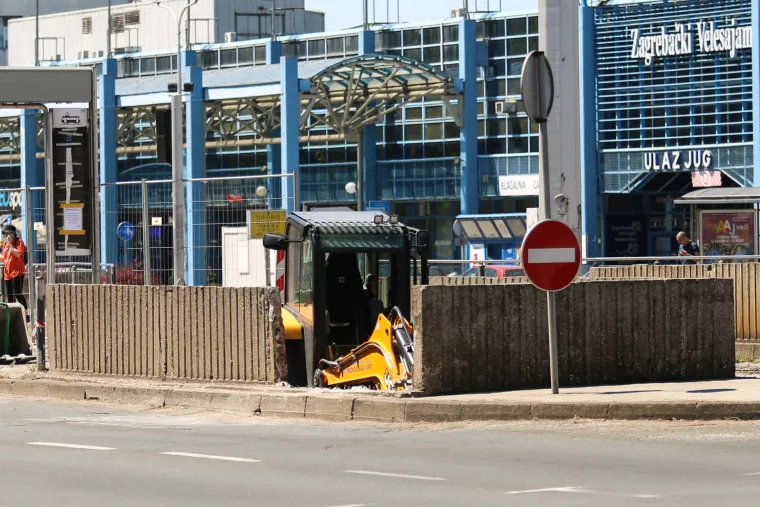 Radovi na tramvajskoj stanici Velesajam - 20.7.2022.