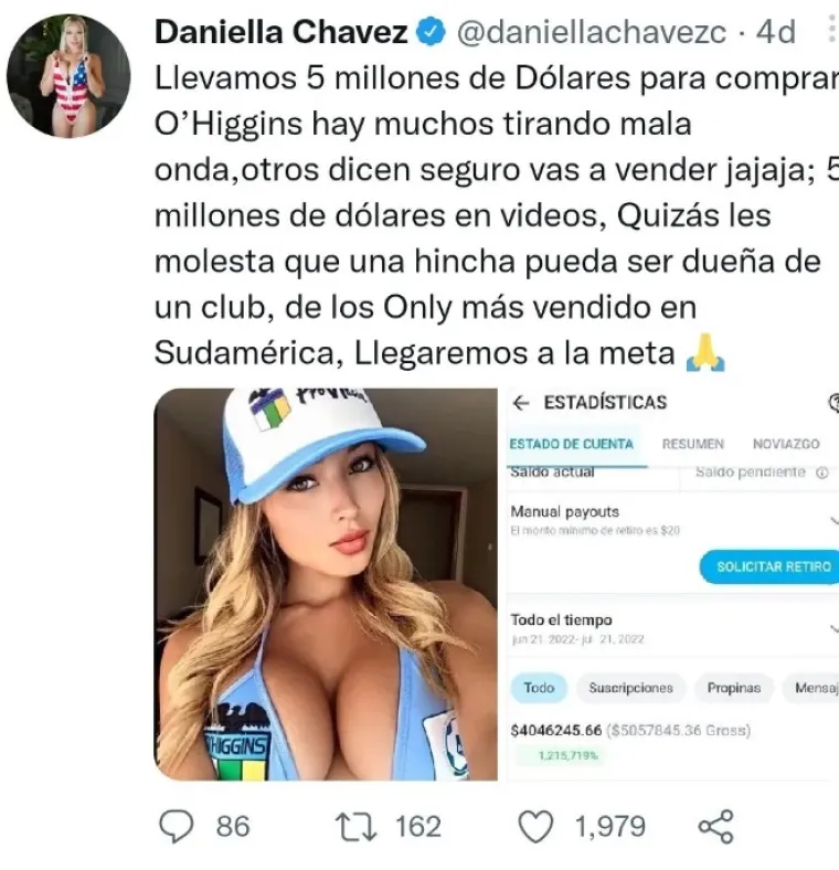 Playboyeva zečica prikupila 6,5 ​​milijuna funti od OnlyFansa za voljeni klub: Nastao kaos u državi; 'Ne žele ga prodati ženi'