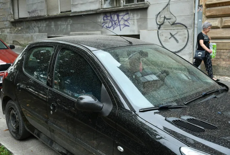 Pijesak i pra&scaron;ina prekrili automobile u Sisku: Pogledajte fotografije