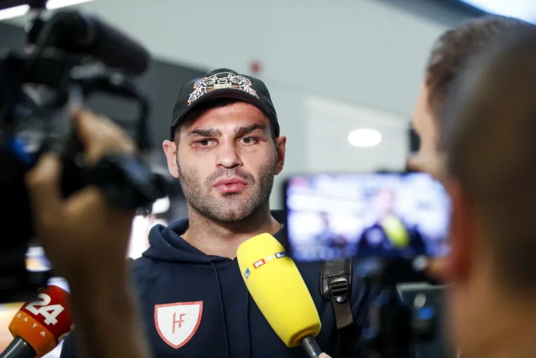 Povratak sa stilom uz osmijeh na licu: Filipa Hrgovića u Zagrebu dočekala njegova bolja polovica