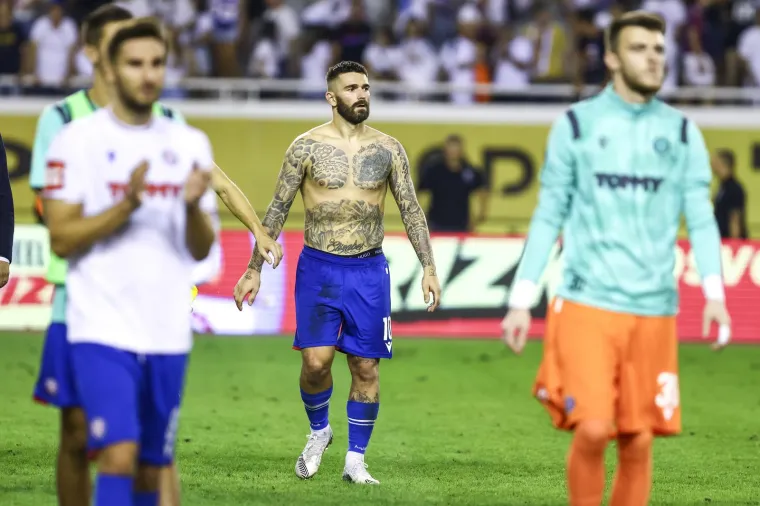 Tuga i razočarenje na licima igrača Hajduka: Torcida ih ispratila kao pobjednike
