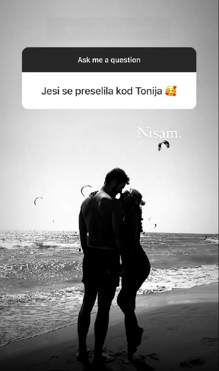 Na pitanje pratitelja je li se preselila u Split k Toniju, Stankica je kratko odgovorila: &quot;Nisam&quot;.